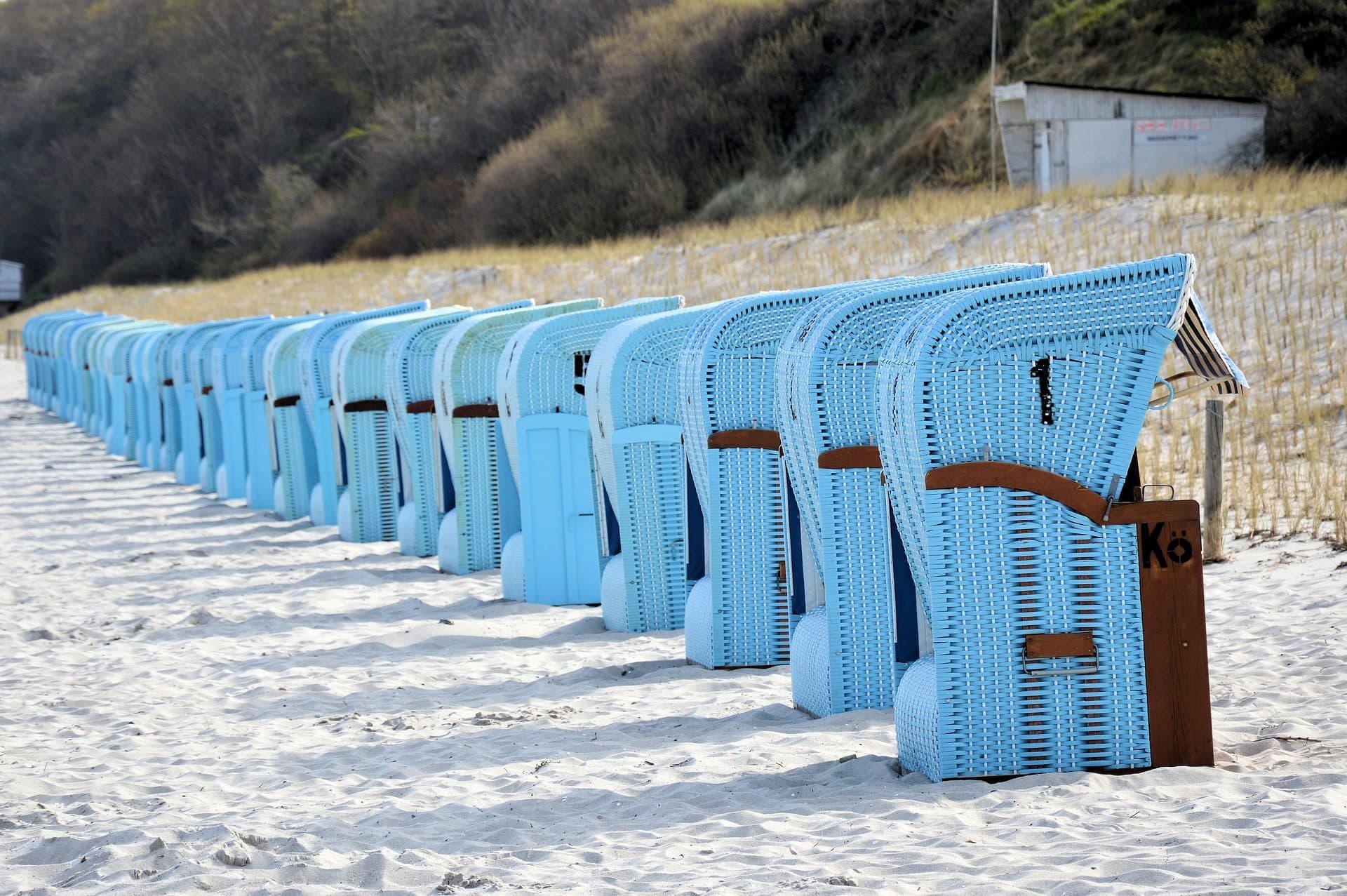 Strandkörbe am Strand von Rerik